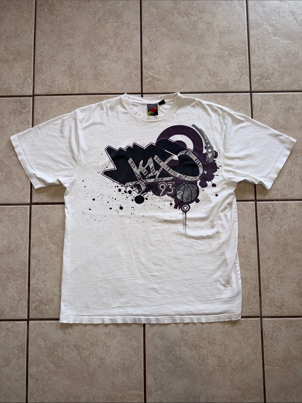 Vintage K1X Y2K Distressed Graphic Tee 3XL Streetwear Skater